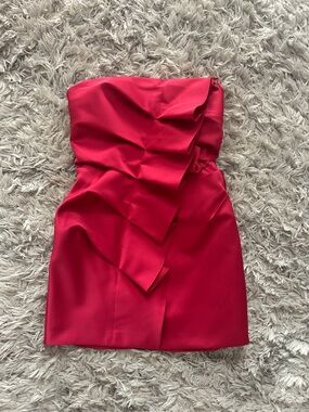 chinese dress ladies Bianca Strapless Pleated Maxi Dress